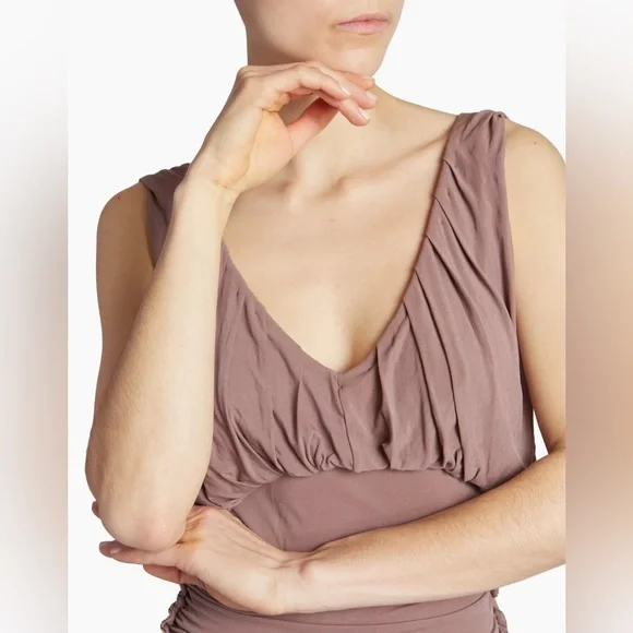 Saint laurent silk ruched dress size 40 EU brand new with tags - Picture 5 of 9